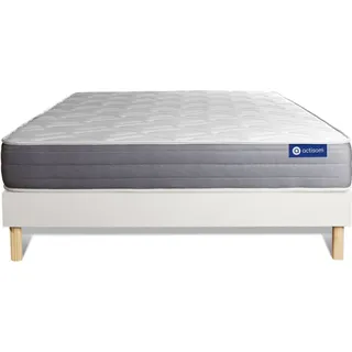 Actiflex dream matratze 200x200cm + Bettgestell mit lattenrost , Härtegrad 3 , Taschenfederkern und Memory-Schaum , Höhe : 22 cm