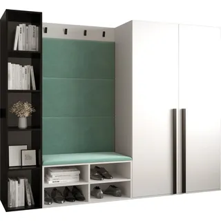 Garderobe MIRO Set 4 mit gepolsterten Paneelen Industrial Design