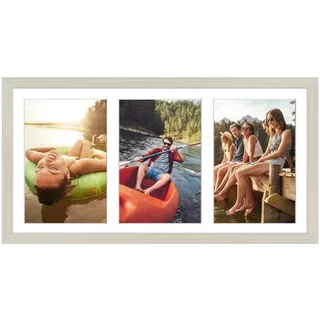 Americanflat Bilderrahmen Collage Helles Holz 13x18 cm 3 St.