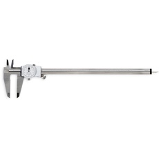 Brown & Sharpe 599-579-12-1 Dial Caliper, Stainless Steel, White Face, 0-12 Range, -0.001 Accuracy, 0.001 Resolution, Meets DIN 862 Specifications by Brown & Sharpe