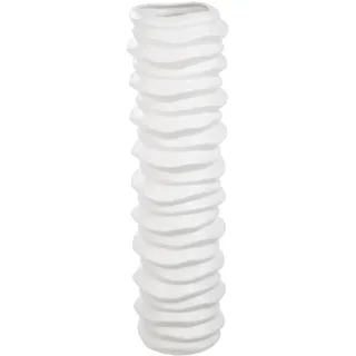 Casablanca by Gilde "Bodenvase "Rillo", weiß,