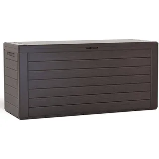 VOUNOT® 280 Liter Kissenbox, Gartenbox Aufbewahrung Wasserdicht Auflagenbox, Brown - Braun