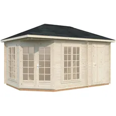 Bild von Pavillon Melanie 10,7 m2 - 28 mm Transparent tauchimprägniert