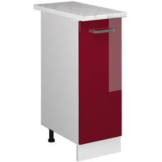Vicco Apothekerschrank R-Line 30 x 81,6 x 60 cm Rot Hochglanz