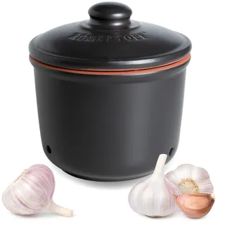 RÖMERTOPF Knoblauchtopf schwarz 0,6 l