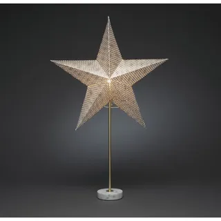Papierstern, silber, stehend - Silber