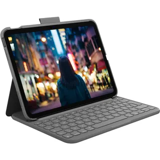 Logitech Slim Folio für iPad 2022 (10. Gen) Grau