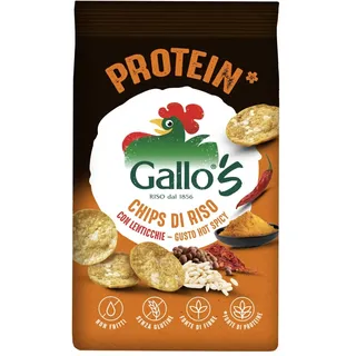 Gallo ’S Chips Protein Gusto Hot Spicy 40 Gr