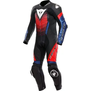Dainese Laguna Seca 6 S26, Lederkombi 1tlg. perforiert - Schwarz/Blau/Rot - 56