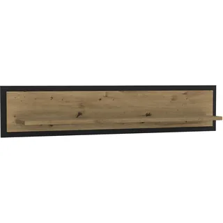 Forte Wandregal 140 x 29,6 x 23,4 cm Artisan Eiche/Schwarz Eiche