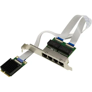 KALEA-INFORMATIQUE Mini-PCIe-Netzwerk-Controller-Karte Quad Gigabit LAN Ethernet RJ45 10/100/1000 4 Ports mit Intel I350-Chipsatz