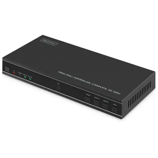 Digitus Video Wall Controller, 4 Displays, 4K/30Hz, HDMI USB-C Schwarz