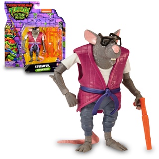 Giochi Preziosi - Ninja Turtles 2023 CAOS Mutante - Splinter IN Action Figure Version - GRÖSSE 12 cm - DETAILLIERT UND MIT KÄMPFWaffe - FÜR Kinder AB 4 Jahre