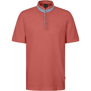 Poloshirt BUGATTI, Herren, Gr. M, 910, apricot, 100% Baumwolle, unifarben, normal, ohne Ausschnitt, Rippbündchen, Shirts Poloshirt, mit Stehkragen