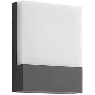 Lindby LED Wandleuchte außen Vanira (spritzwassergeschützt (Modern) in Schwarz aus Aluminium (1 flammig,) - Außenwandleuchten Wandlampe Led Außenlampe Outdoor für Außenwand/Hauswand