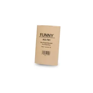 Funny Bio-Papierbeutel braun 10 l 300 Stück Bioméllbeutel aus Papier