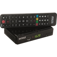 Wiwa Esperanza EV104 TV set-top box Cable Black - H.265 - DVB-T (DVB-T), TV Receiver, Schwarz