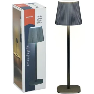 GRUNDIG Tischlampe LED - Nachttischlampe mit 4 Lichtmodi und Dimmfunktion - Kabellos mit USB-C Ladefunktion - Warmweiß Kaltweiß - 10,5 x 10,5 x 36 cm