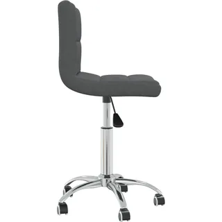 vidaXL Esszimmerstuhl Drehbar Dunkelgrau Stoff - Grau