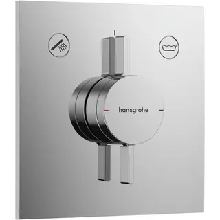 Hansgrohe DuoTurn E Duscharmatur Unterputz eckig für 2 Verbraucher Chrom 75417000