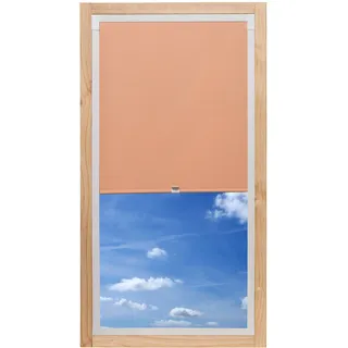 K-HOME Dachfensterrollo K-home Gr. 2, rot apricot, B:60cm H:129cm, Polyester, Rollos, im Fixmaß