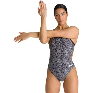 ARENA Damen Sport Badeanzug Kikko Challenge Back, 003502, Black-Multi Black, 34