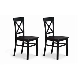 OTTO home Esszimmerstuhl Tatra Massivholz schwarz 2er Set