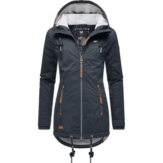 Winterjacke RAGWEAR "Winterjacke Zuzka Winter", Damen, Gr. XL, blau (navy22), Obermaterial: 100% Polyester PES.  Obermaterial: Futter: 100% Polyester PES. 100% Polyester PES., Jacken Winterjacke