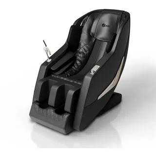 Juskys Massagesessel Paros Schwarz , Leder , 74x113x170 cm , Wohnzimmer, Sessel, Massagesessel