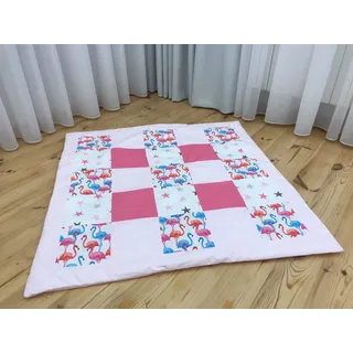 Krabbeldecke Patchwork Decke Spieldecke Babydecke 150x150cm DS14