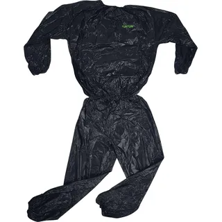 Tunturi Schwitzanzug -Sauna Suit - Saunaanzug - L - Schwarz - Schwarz, Grün