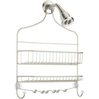 iDesign 02665EU Cero Breiter Dusch-Caddy, satiniert / weiß