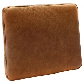 Livetastic Zierkissen , Cognac , Leder , Echtleder , Anilinleder , Füllung: Schaumstoff,Schaumstoff , rechteckig , 52x42x7 cm , Made in Eu , hochwertige Qualität , Heimtextilien, Wohntextilien, Kissen, Zierkissen