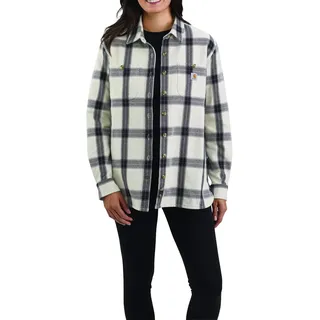 Carhartt Herren Loose Fit Schweres Twill Langarm Plaid Shirt, Malt, M