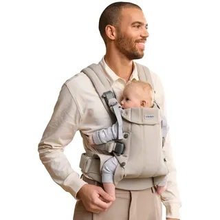 BabyBjörn Babytrage Harmony, Gewebt Melange, Hellbeige
