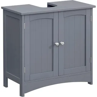 VASAGLE Waschbeckenunterschrank 60 x 60 x 30 cm Grau