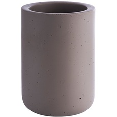 Bild von - Flaschenkühler „Concrete“, hochwertiger Sektkühler aus Beton, 12 x 19 cm, möbelschonende Unterseite, Innendurchmesser 10 cm, Weinkühler geeignet für 0,7 L - 1,5 L Flaschen, Beton grau