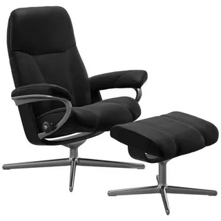 Stressless Relaxsesselset , Schwarz , Leder , Echtleder , Rindleder , 82x102x72 cm , Lederauswahl, Stoffauswahl, Relaxfunktion , Wohnzimmer, Sessel, Ledersessel