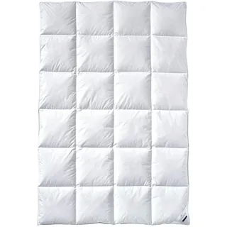 billerbeck Daunendecke Super-Edition extra warme Wärmestufe Bettdecke, 135 x 200 cm Baumwolle, Allergiker geeignet