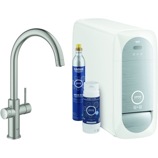 Grohe Blue Home C-Auslauf Starter Kit supersteel 31455DC1