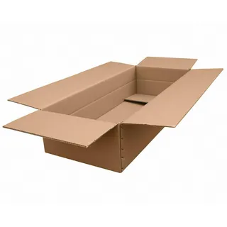 Faltkarton 1000x400x(100)-210mm (Außenmaß) mit variabler Höhe 2-wellig braun