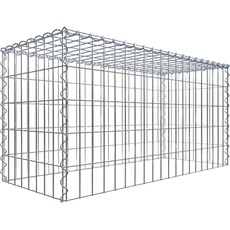 Bild Gabione, silbergrau, Maschenweite 5 cm x 10 cm,