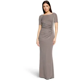 Vera Mont Abendkleid Glitzer-Look Silber 40