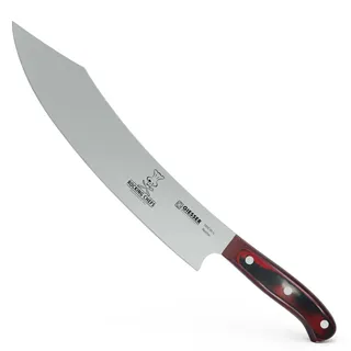 Giesser seit 1776 - Made in Germany - Kochmesser 30 cm Rocking Chefs, PremiumCut Barbecue No 1, Küchenmesser, Micarta, rot, genietet, rostfrei, deutsches Grillmesser scharf
