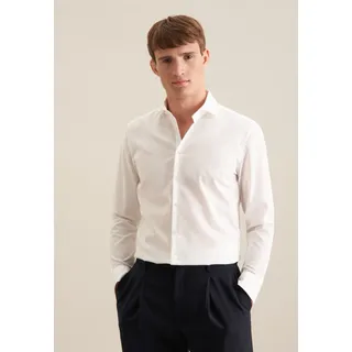 seidensticker Businesshemd »Schwarze Rose«, Slim 1/1 Kentkragen Uni, beige