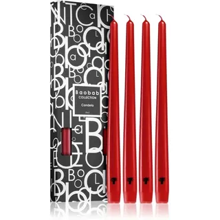 Baobab Collection Candela Red Kerze 4 St.