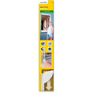 Schellenberg Insektenschutz-Gitter mit Magnetrahmen 100 x 120 cm Weiß