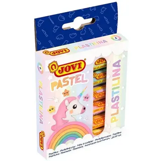 Jovi Knete PLASTILINA farbsortiert, 6 Farben je 15,0 g