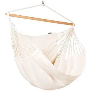 LA SIESTA Habana, Hängematte mit Rahmen, 160 kg, 1 Person(en), Bambus, Baumwolle, Edelstahl, Weiß, 1300 mm - Weiß