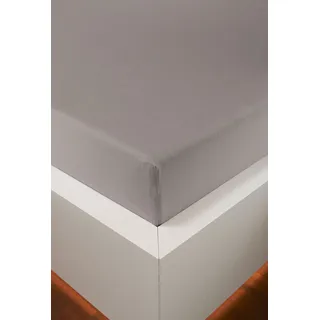 bellana Spannbettlaken Mako-Jersey 140 x 200 - 160 x 200 cm taupe